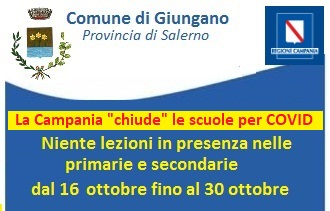 AVVISO - SOSPENSIONE DELLE ATTIVITA' DIDATTICHE IN PRESENZA DAL 16 OTTOBRE AL 30 OTTOBRE